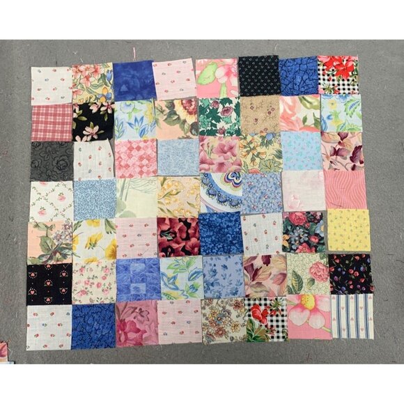 112 Precut 2” Cotton Fabric Squares - Multicolor Floral Patterns Quilting & Craf - Picture 5 of 5